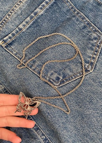 iki adet Kelebek Kolye - Görsel 2