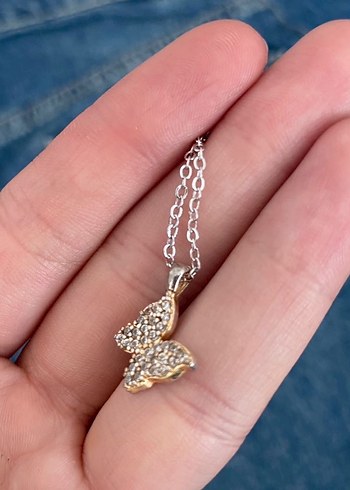 iki adet Kelebek Kolye - Görsel 4