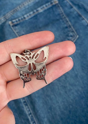 iki adet Kelebek Kolye - Görsel 3