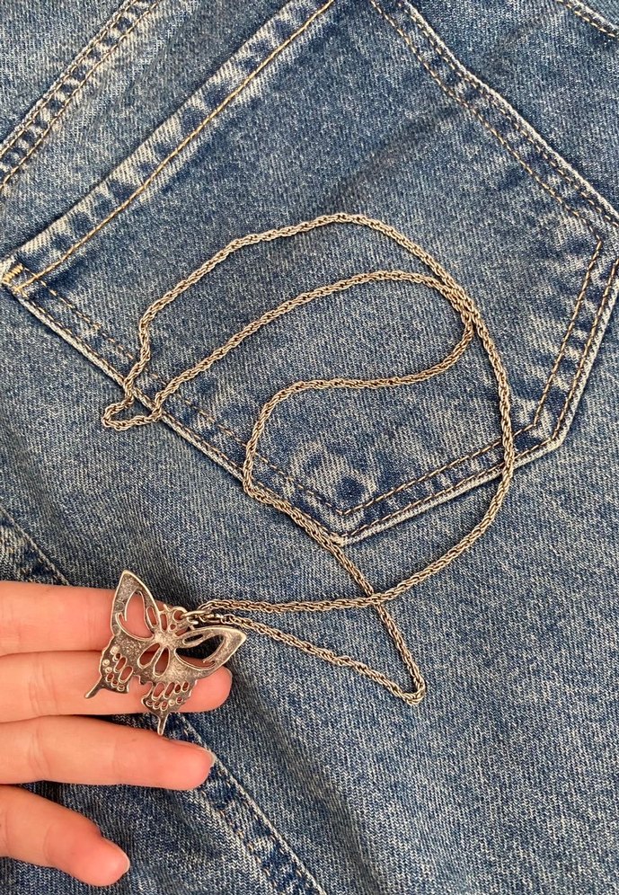 iki adet Kelebek Kolye - Görsel 2