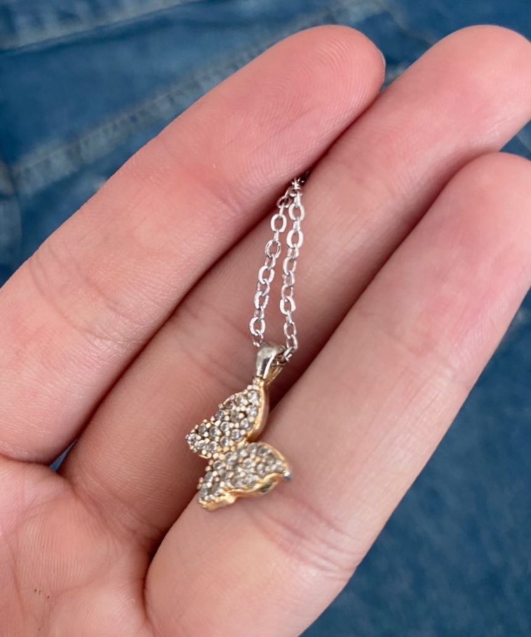 iki adet Kelebek Kolye - Görsel 4