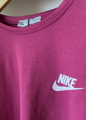 Pembe Nike Erkek Tişörtü, Kısa Kollu, Dar Kesim - Görsel 2