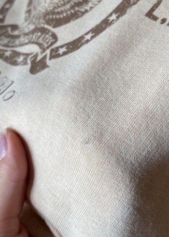 Bej Oversize Kapüşonlu Sweatshirt - Görsel 2