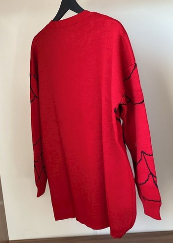 spiderman kırmızı uniseks kazak - Görsel 3