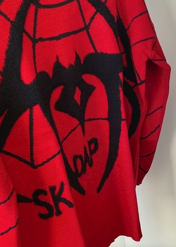 spiderman kırmızı uniseks kazak - Görsel 4