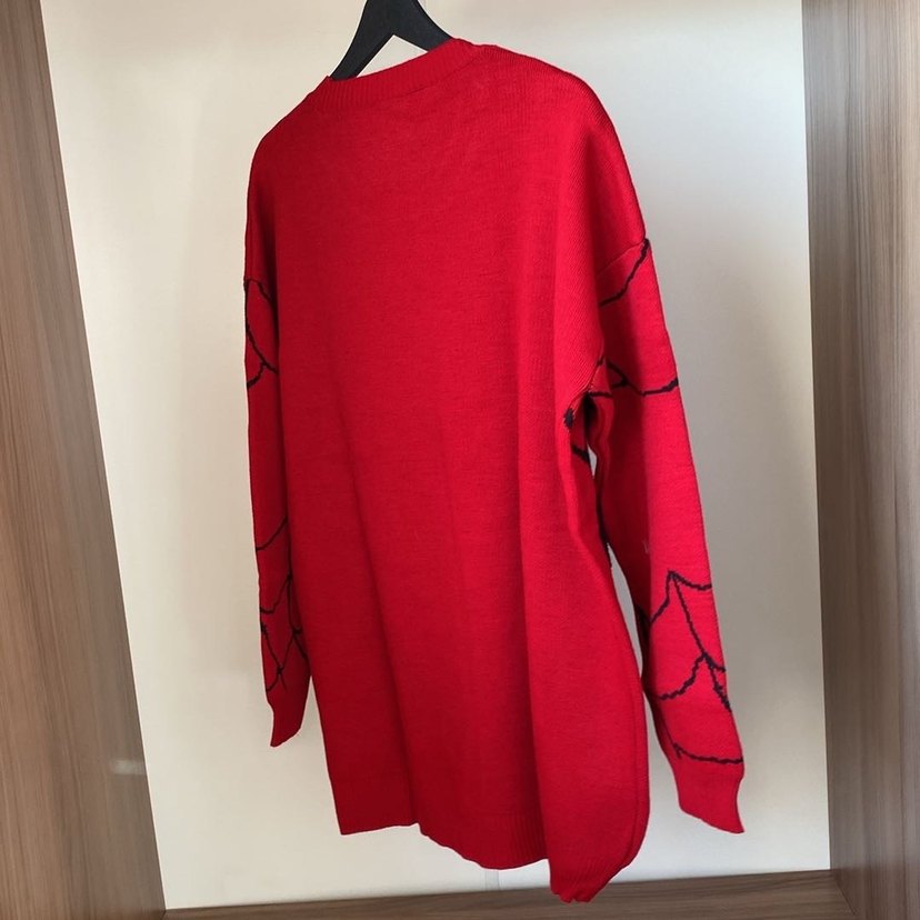 spiderman kırmızı uniseks kazak - Görsel 3