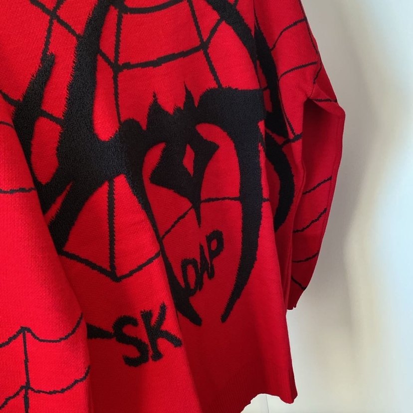 spiderman kırmızı uniseks kazak - Görsel 4