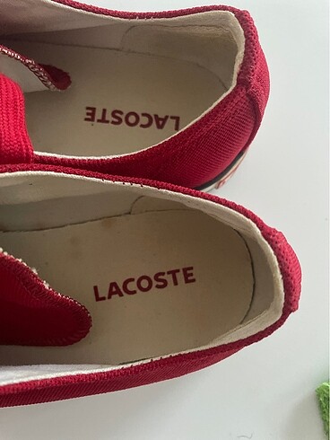 39 Beden kırmızı Renk Orjinal Lacoste kırmızı bayan 39 nr
