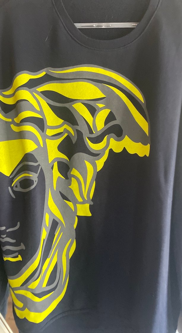 Lacivert sarı  kenzo Baskılı Oversize Erkek Sweatshirt - Görsel 2