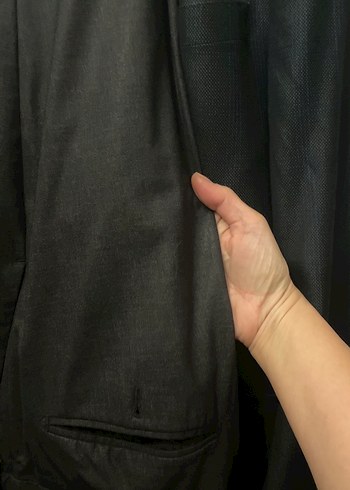 Siyah Düğmeli Erkek Klasik takım ceket 56/4 pantolon 58/4 - Görsel 6