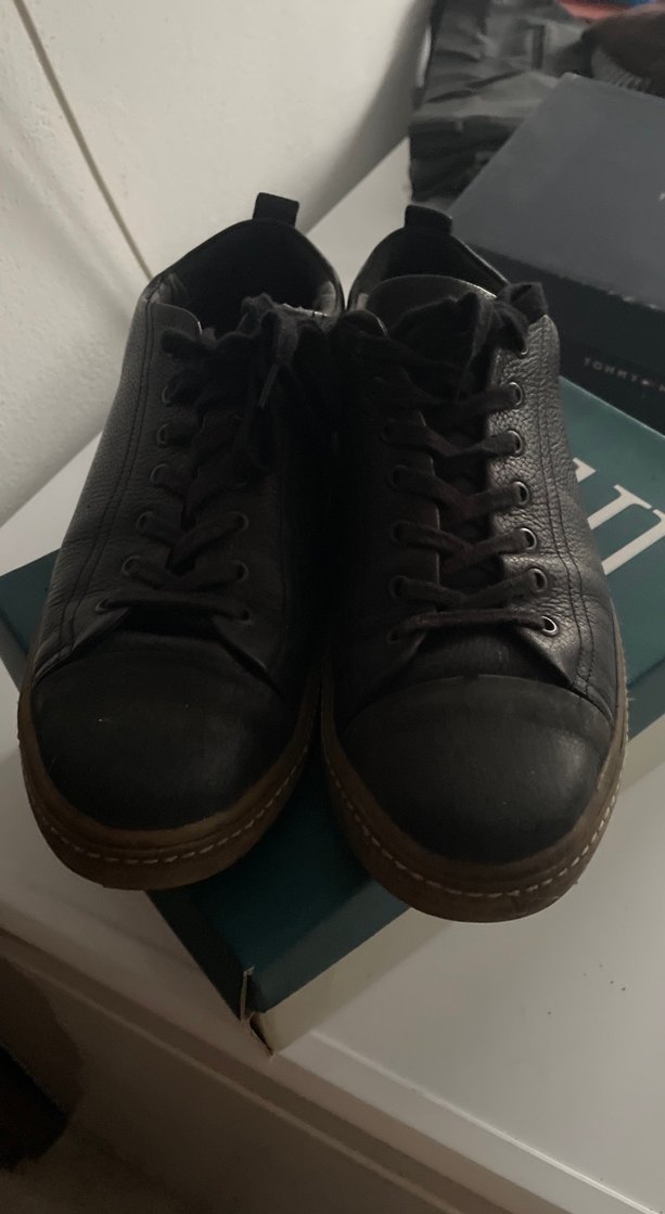 Siyah Bağcıklı Erkek Günlük Spor Ayakkabı - Görsel 2