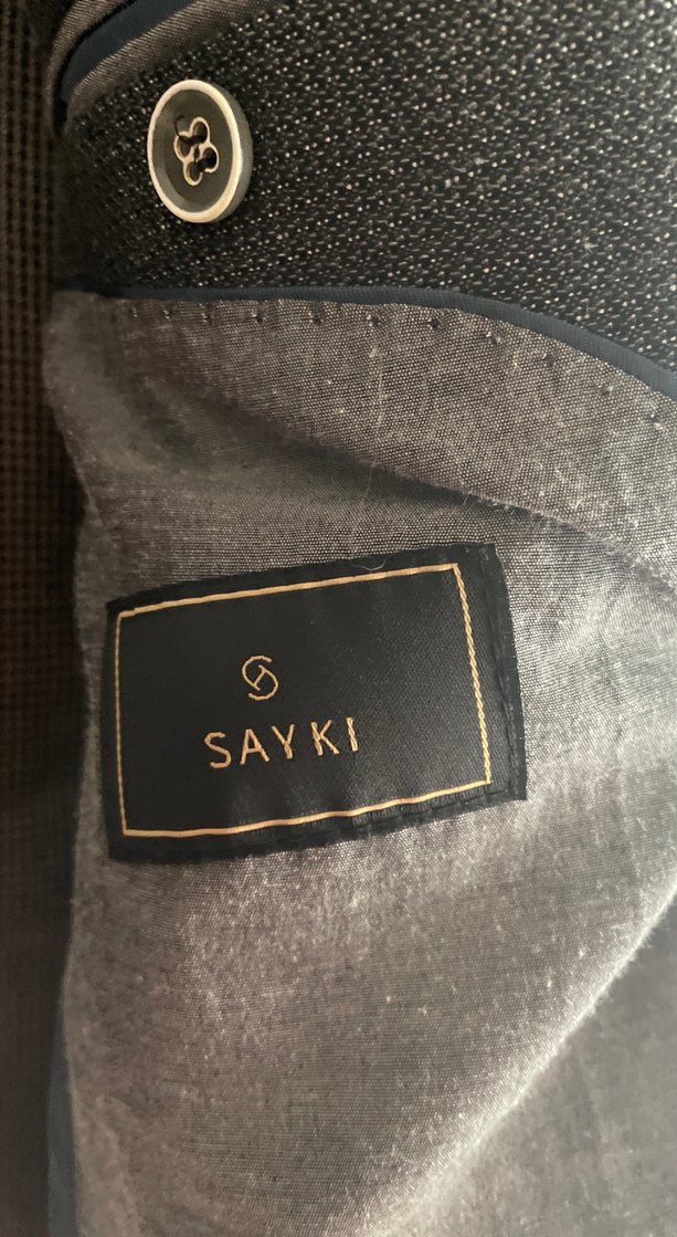 Gri Takım Elbise pantolon pier carden. Ceket cepken hatemoğlu üç - Görsel 5