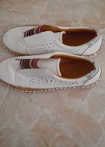 Beyaz Kadın Dolgu Topuklu Sneaker - Görsel 3