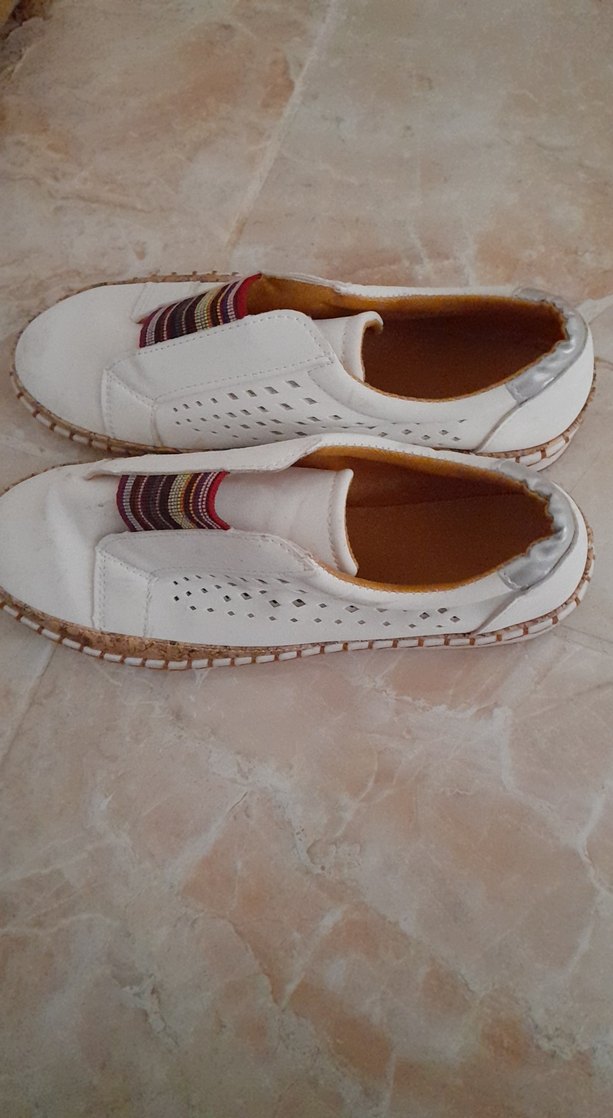 Beyaz Kadın Dolgu Topuklu Sneaker - Görsel 3