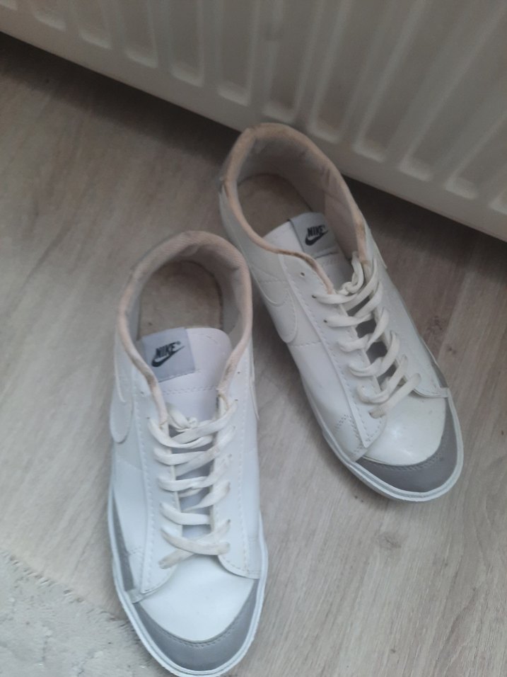 Beyaz  Spor Ayakkabı Stiletto Topuklu kadın erkek uyumlu 43 numa - Görsel 4