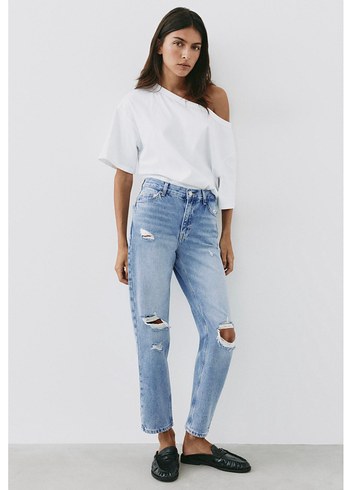 Pull and Bear Rahat Denim Yirtik Jean
