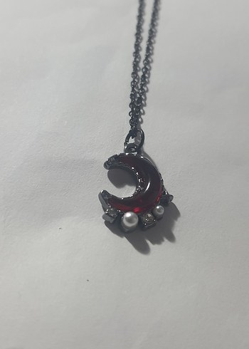 Diğer Siyah Zincir Detaylı Yılan Desenli Gotik Kolye