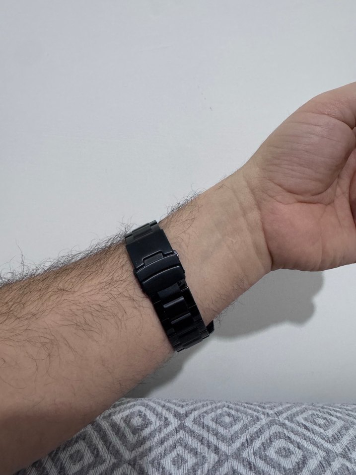 Siyah Erkek Biker Tarzı Kol Saati - Görsel 3