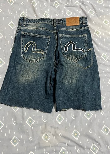 Diğer Vintage Soluk Mavi Kısa Baggy Pantolon