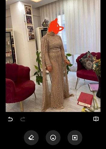 pembe hennin marka abiye elbise
