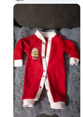 Beyaz Nakışlı Kürklü Bebek Tulumu 3 adet - Görsel 2