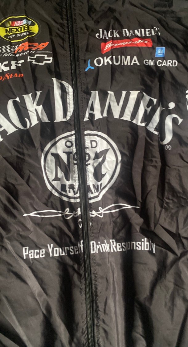 Siyah Baskılı Biker Yağmurluk - Görsel 3