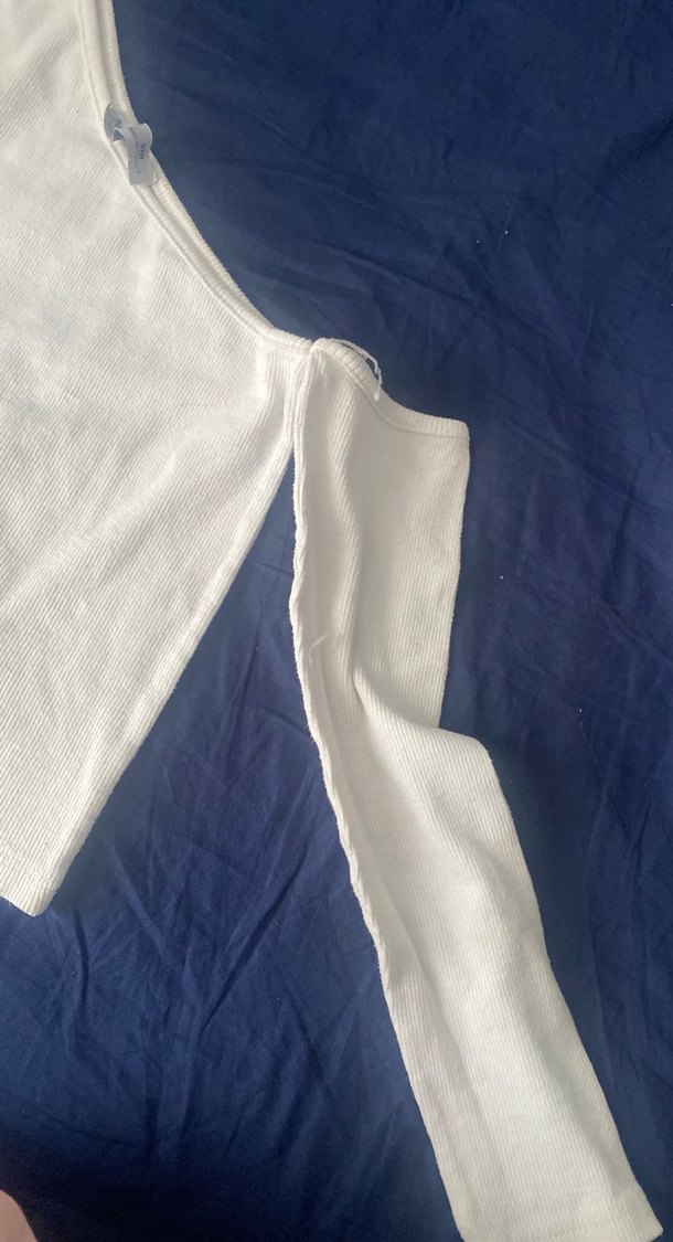 Beyaz Uzun Kollu Kadın  Bluz - Görsel 2