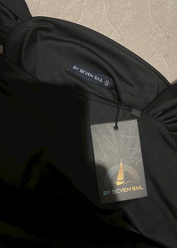 Siyah Straplez Midi Kadın Elbise - Görsel 2