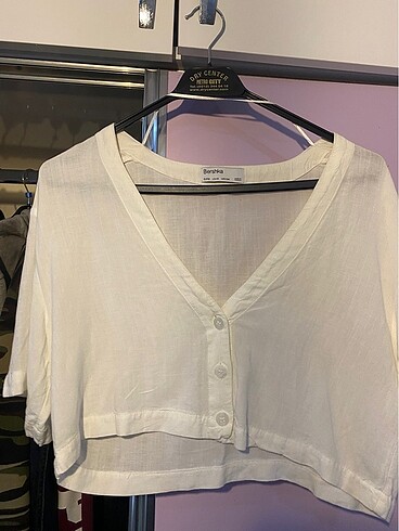 Bershka Crop Gömlek