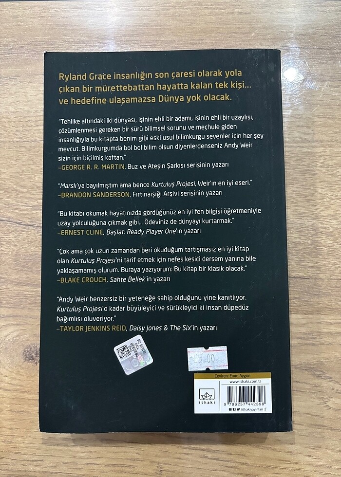 Kurtuluş Projesi Andy Weir - Görsel 3