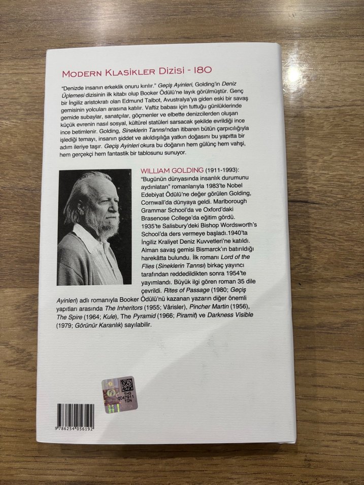 William Golding - Geçiş Ayinleri - Görsel 3