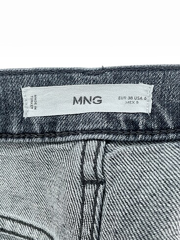 38 Beden gri Renk Mango Jean / Kot %70 İndirimli.