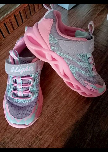 27 Beden Kız Çocuk Pembe Skechers Spor Ayakkabı