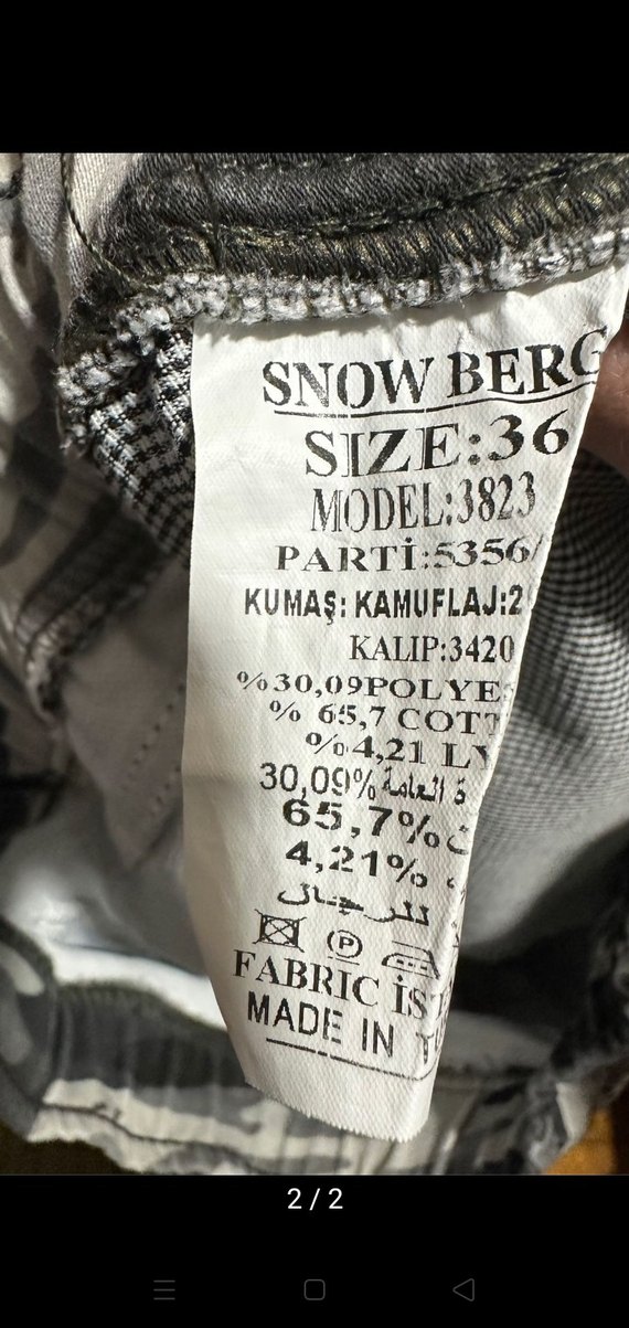 Gri Kamuflaj Desenli Salaş Erkek Pantolon - Görsel 2