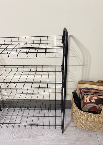 4 Katlı Siyah Tel Raf Düzenleyici - Görsel 2