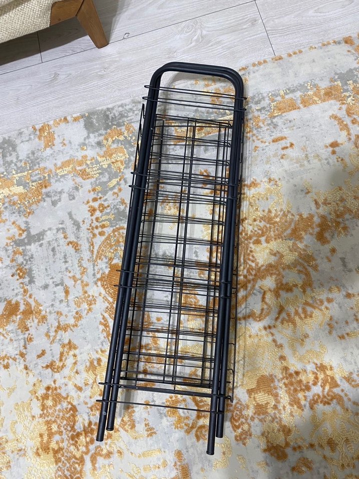 4 Katlı Siyah Tel Raf Düzenleyici - Görsel 4