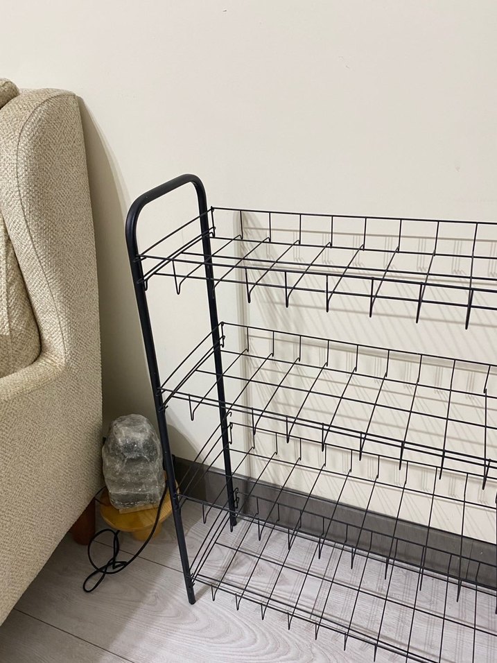 4 Katlı Siyah Tel Raf Düzenleyici - Görsel 3