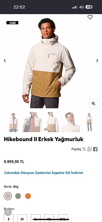 Orjinal columbia erkek yağmurluk - Görsel 11