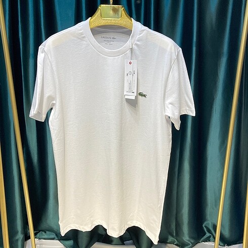 Lacoste Klasik Beyaz Bisiklet Yaka Tişört Yeni Sezon