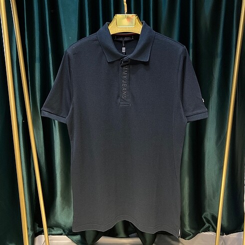 Tommy Hilfiger Lacivert Polo Yaka Tişört Yeni Sezon