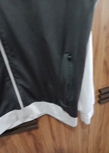 Gri Siyah Fermuarlı Erkek Spor Sweatshirt - Görsel 2