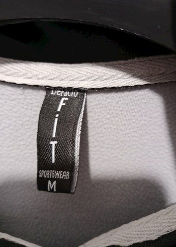 Gri Siyah Fermuarlı Erkek Spor Sweatshirt - Görsel 3