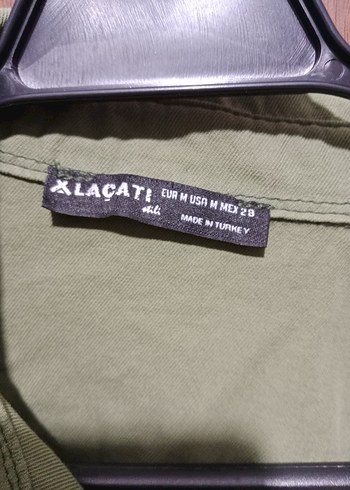 Düğmeli Kısa Keten Kadın Ceket - Görsel 3