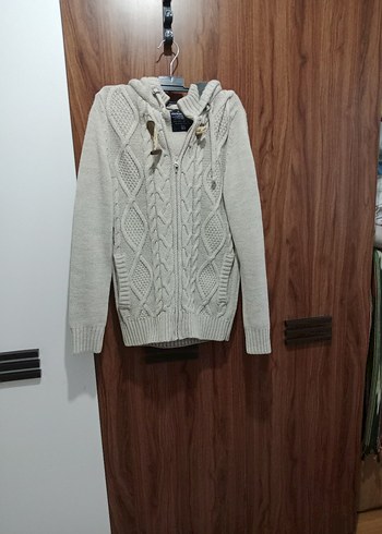 Erkek taba renk Örgü Hırka - Görsel 5