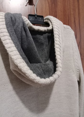 Erkek taba renk Örgü Hırka - Görsel 2