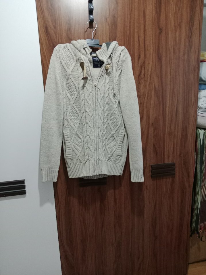 Erkek taba renk Örgü Hırka - Görsel 5