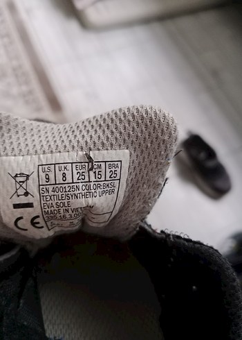 Gri Erkek Çocuk Spor Ayakkabı Velcro - Görsel 6