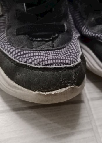 Gri Erkek Çocuk Spor Ayakkabı Velcro - Görsel 4