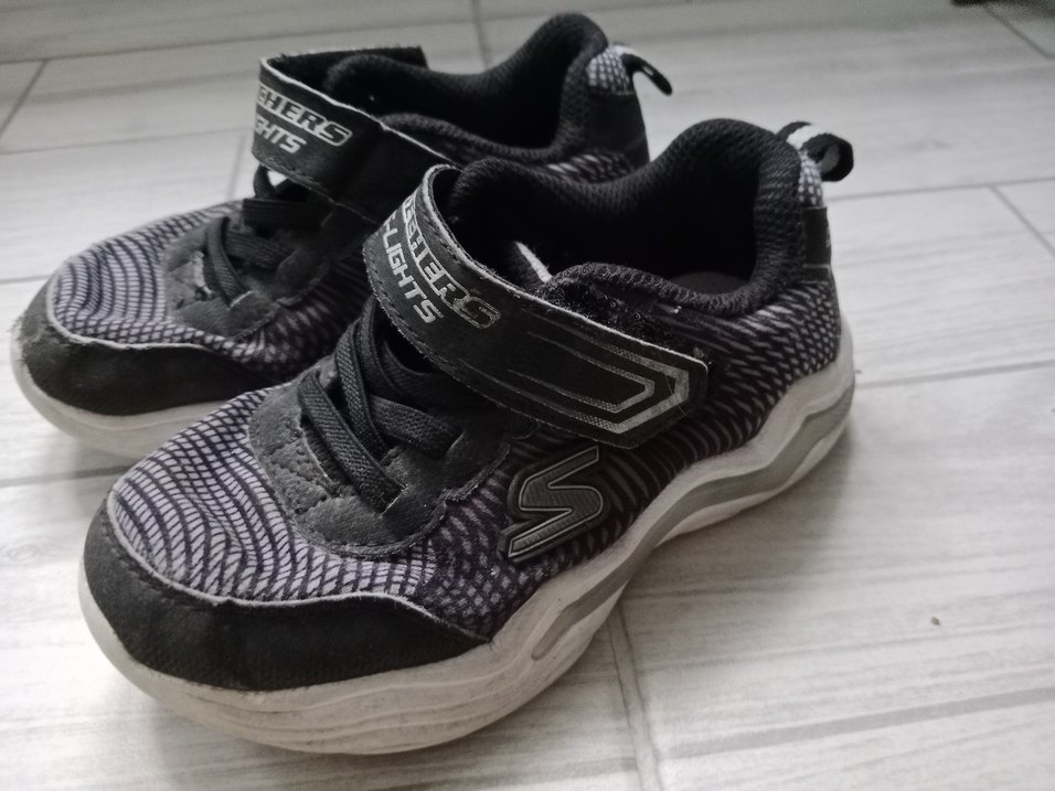 Gri Erkek Çocuk Spor Ayakkabı Velcro - Görsel 3