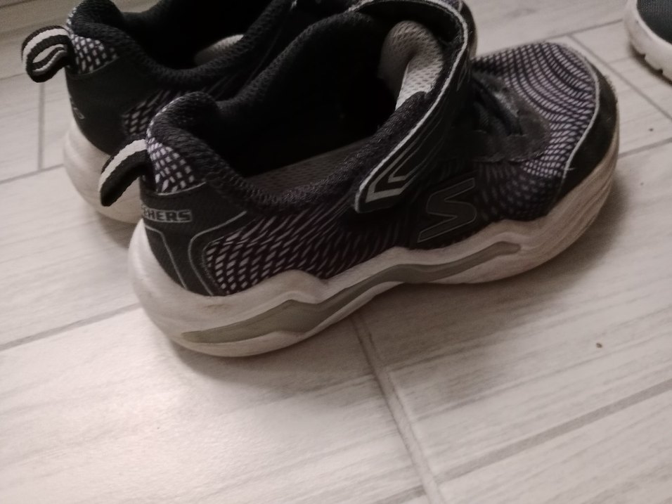 Gri Erkek Çocuk Spor Ayakkabı Velcro - Görsel 5